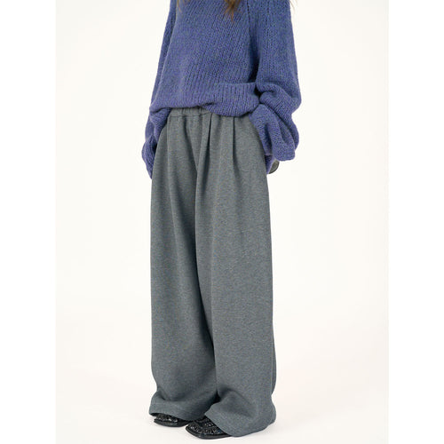 Damen Hochtaillierte Relaxed‑Palazzo‑Hose mit Bundfalten und elastischem Komfortbund Echoarchiv