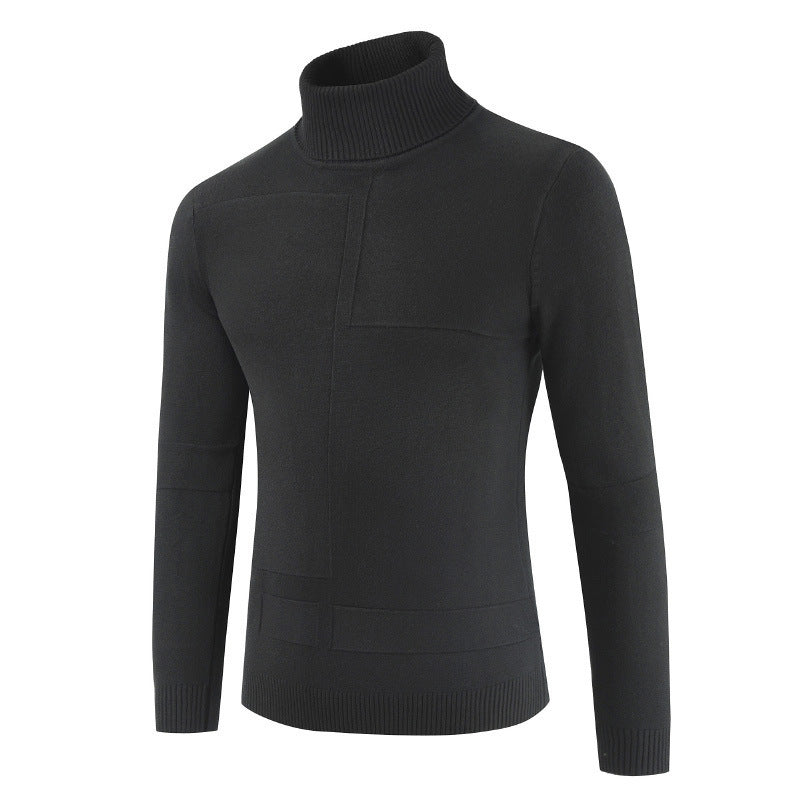 Herren Rollkragenpullover aus weichem Strickmaterial mit modernem Design Echoarchiv