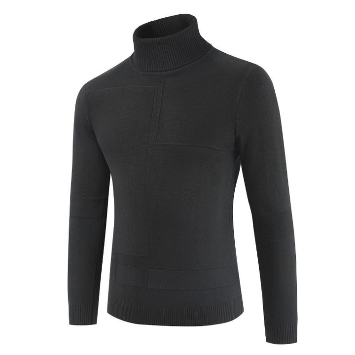 Herren Rollkragenpullover aus weichem Strickmaterial mit modernem Design Echoarchiv