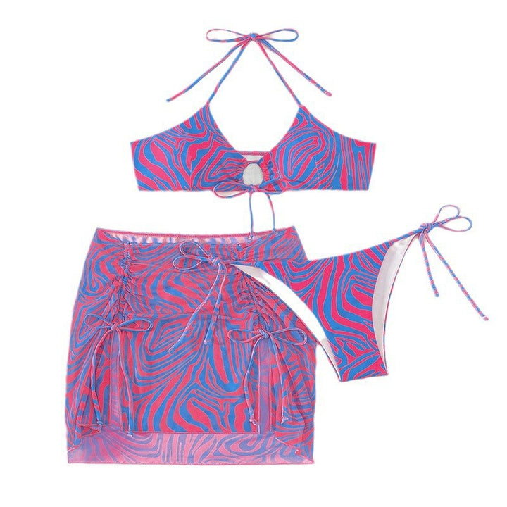 Damen Bikiniset mit raffinierter Schnür- und Rüschendetails Echo Archiv