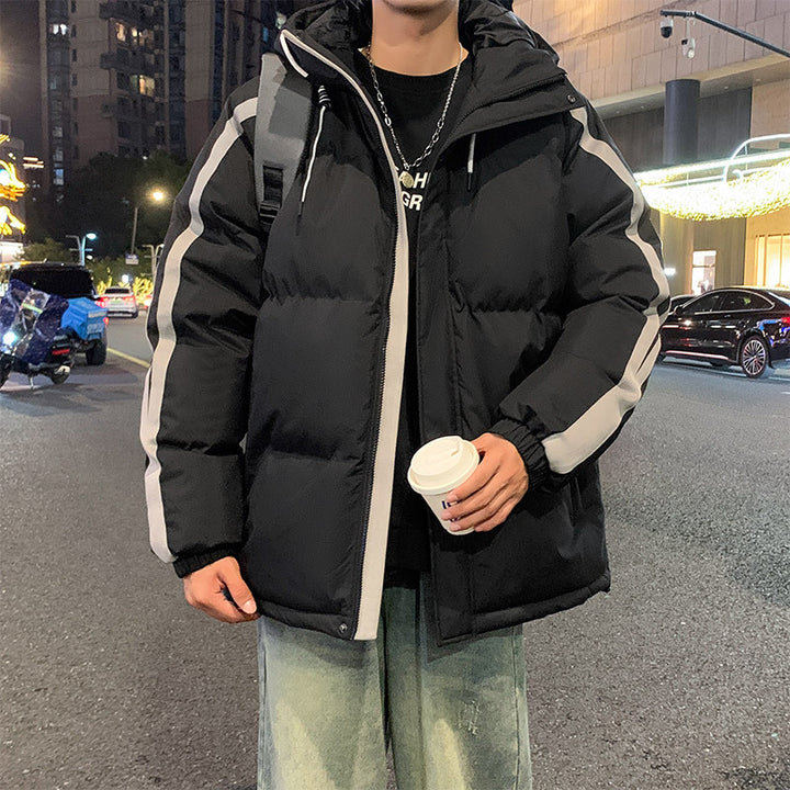 Herren funktionale Winterjacke mit Kapuze und gestepptem Futter Echoarchiv