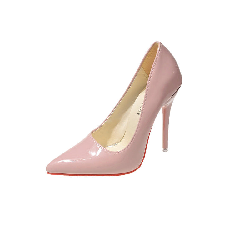Damen Klassische High Heels mit spitz zulaufendem Design und hochglänzender Oberfläche Echoarchiv