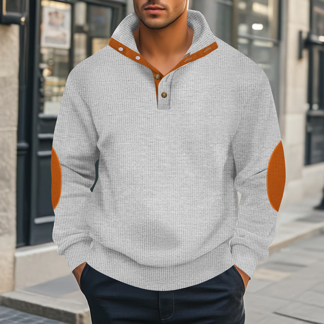 Herren lässiger Kapuzenpullover mit strukturiertem Gewebe und modernen Akzenten Echoarchiv