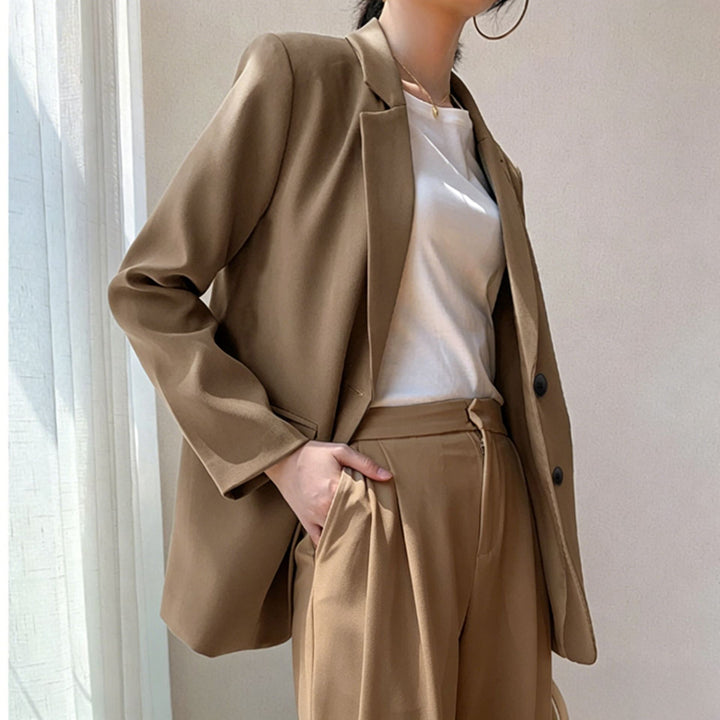 Damen Eleganter Oversized Blazer mit hochwertigen Details Echo Archiv