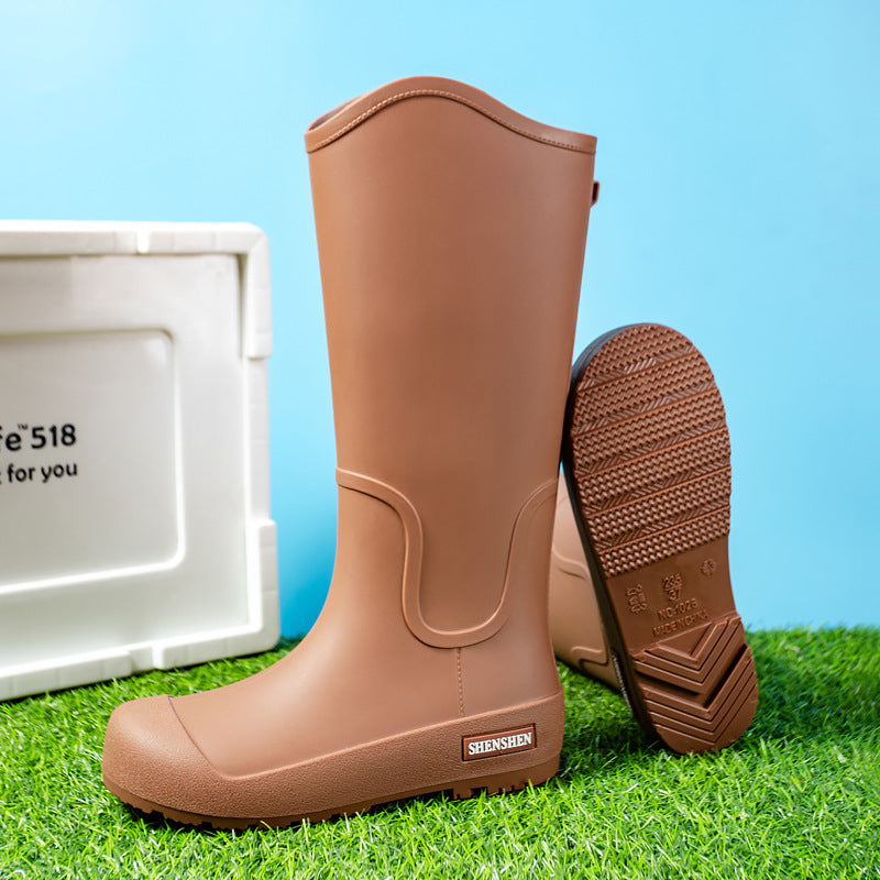 Herren Wasserdichte Vollgummi-Arbeitsstiefel mit verstärkter Zehenpartie und griffiger Profilsohle Echoarhiv