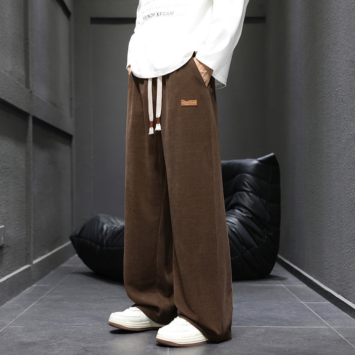 Damen Weitgeschnittene Fleecehose