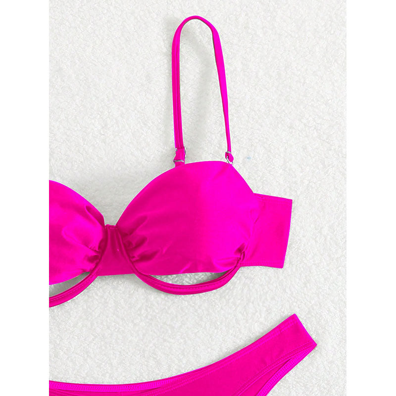 Damen Push-Up-Bikini mit elegantem Design und verstellbaren Trägern Echo Archiv