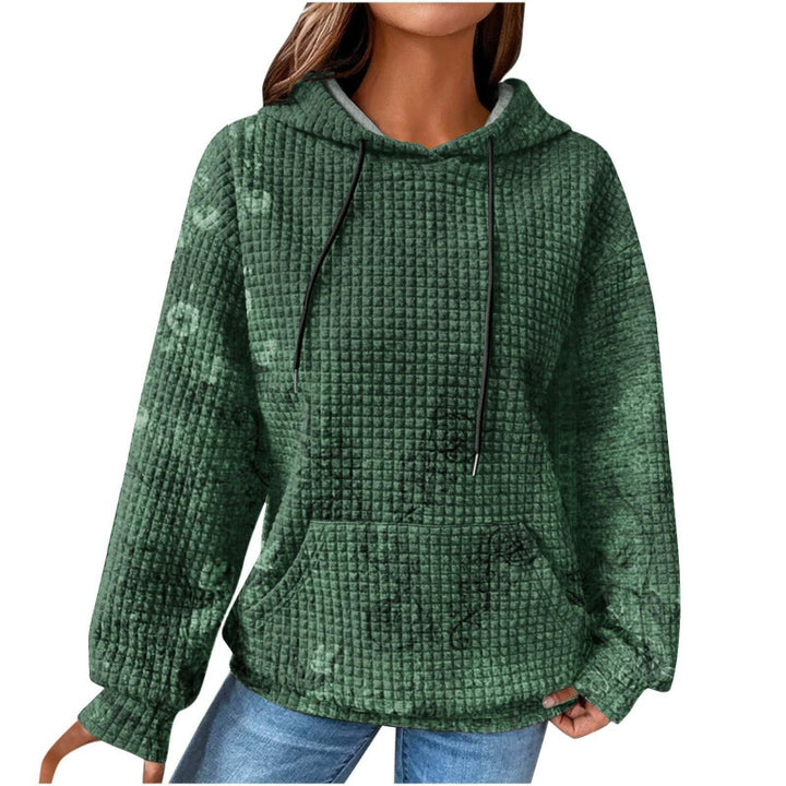 Damen Modischer Kapuzenpullover im Karodesign Echoarchiv