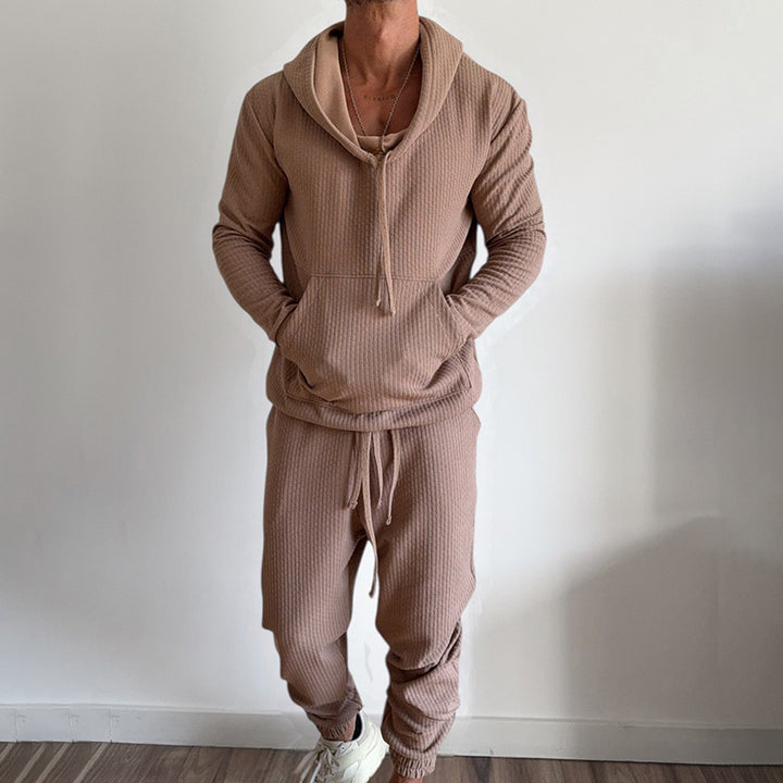 Herren gemütlicher Hoodie und Jogginghose Set Echoarchiv