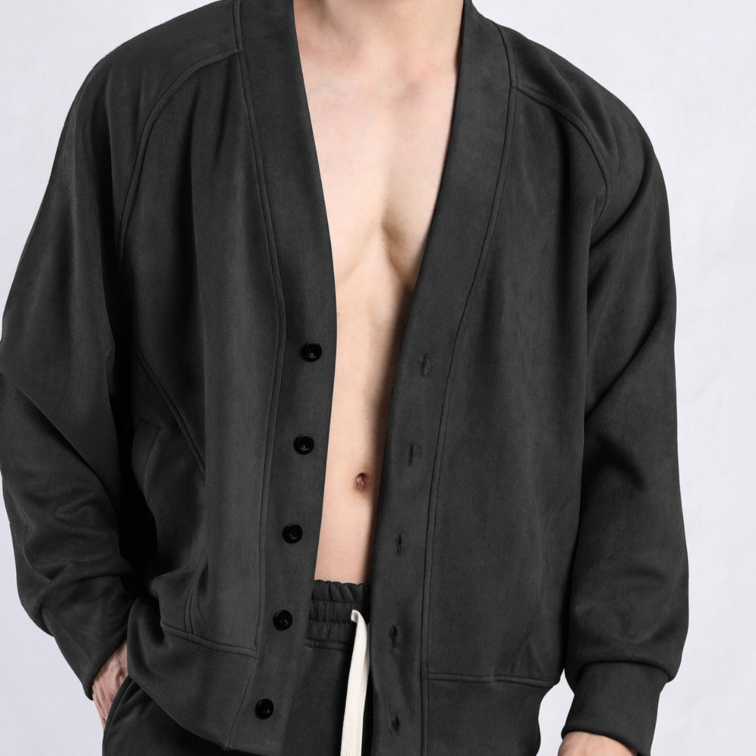 Herren elegante Kapuzenjacke mit weichem Innenfutter und modischen Details Echoarchiv