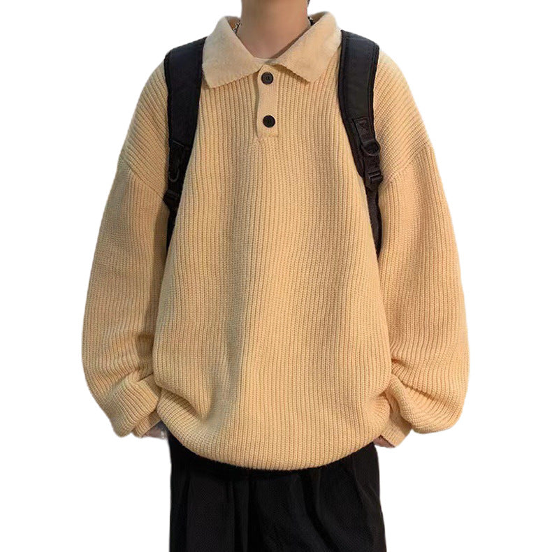 Damen Bequemer Grobstrickpullover mit Kragen Echo Archiv