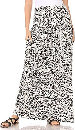 Damen Maxi-Rock mit elastischem Bund und Taschen Echo Archiv