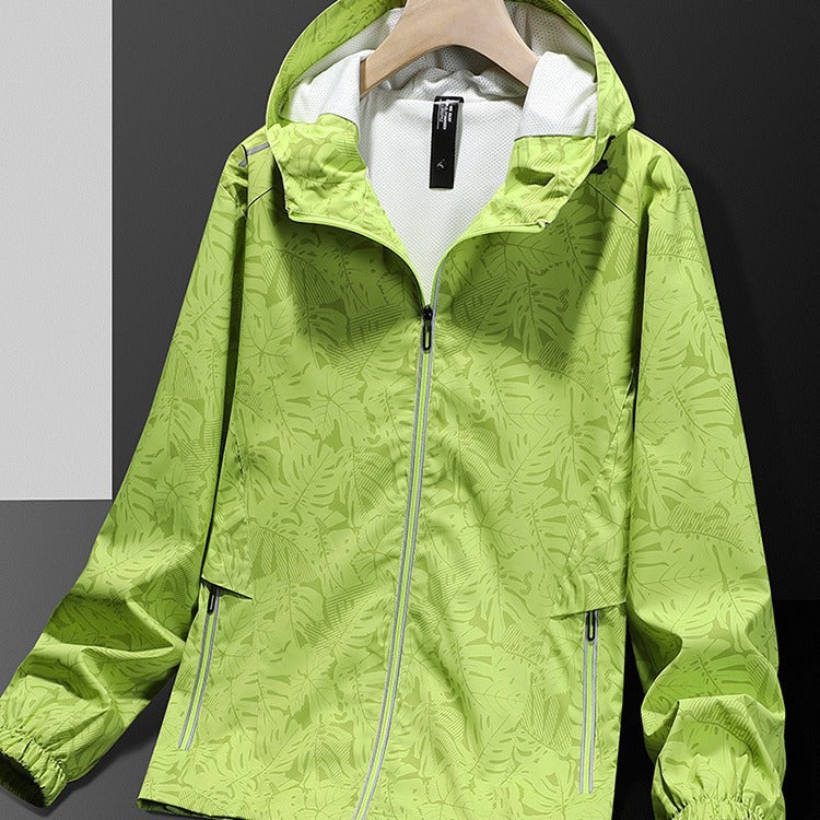 Damen Leichte Regenjacke mit verstellbarem Kapuzenverschluss Echo Archiv
