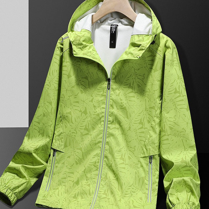 Damen Leichte Regenjacke mit verstellbarem Kapuzenverschluss Echo Archiv