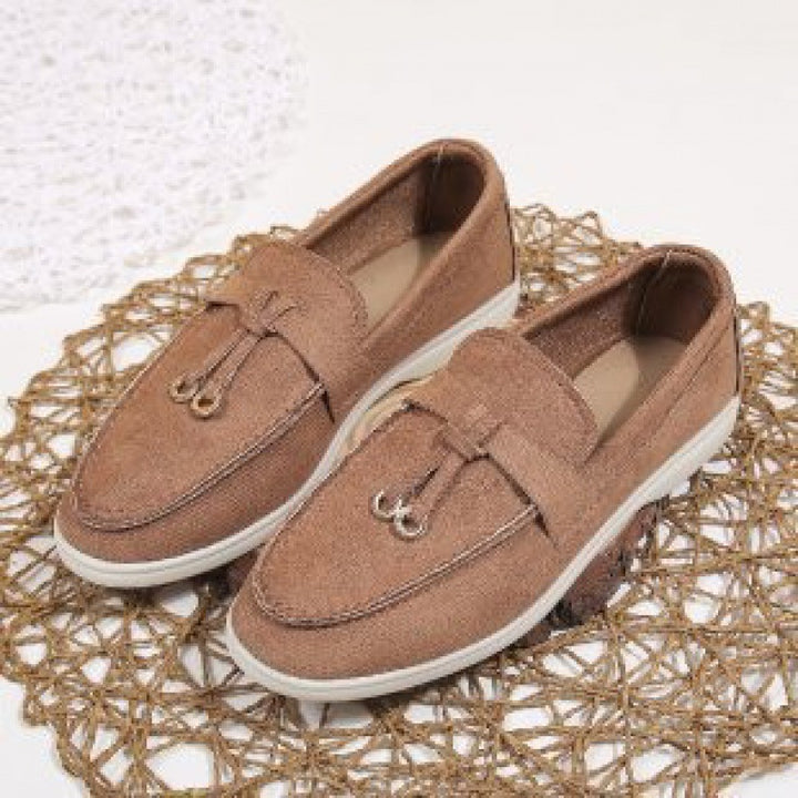 Damen nan bequeme Slip-On Loafer mit dekorativem Quastenbesatz und ergonomischer Gummisohle Echo Archiv