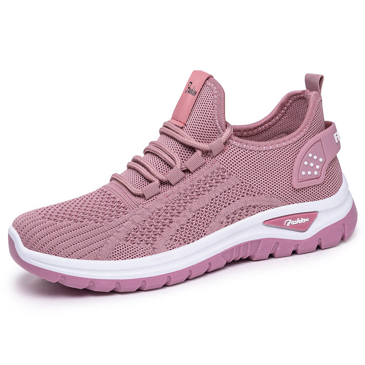 Damen nan sockenähnlicher Strick-Fit Sneaker mit elastischer Schnürung, gelochter Fersenverstärkung und dämpfender Plateau-Sohle Echo Archiv