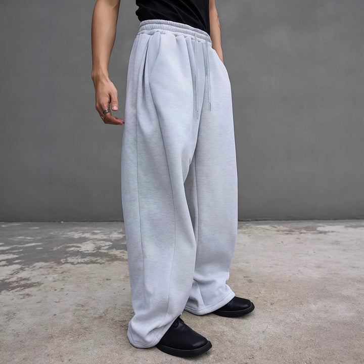 Herren Weite Oversize-Sweatpants mit Tunnelzugbund, Fleece-Innenfutter & Eingrifftaschen Echo Archiv