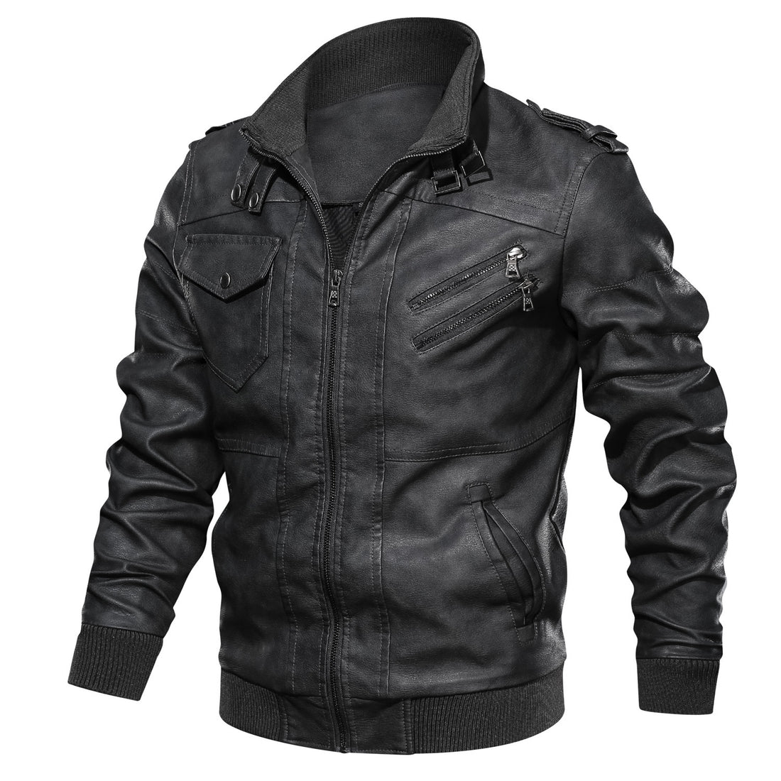 Herren Kunstlederjacke – Valtoré