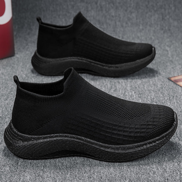 Herren nan nahtloser Strick-Schlupfschuh mit ergonomischer Zwischensohle und Fersenlasche Echo Archiv
