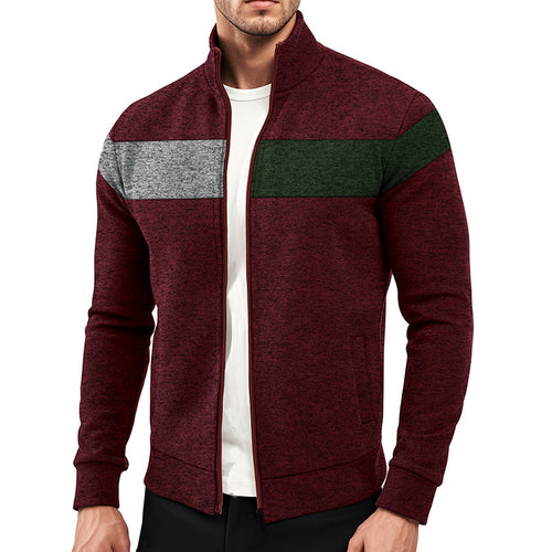 Herren sportliche Freizeitjacke mit edler Farbblockierung Echoarchiv