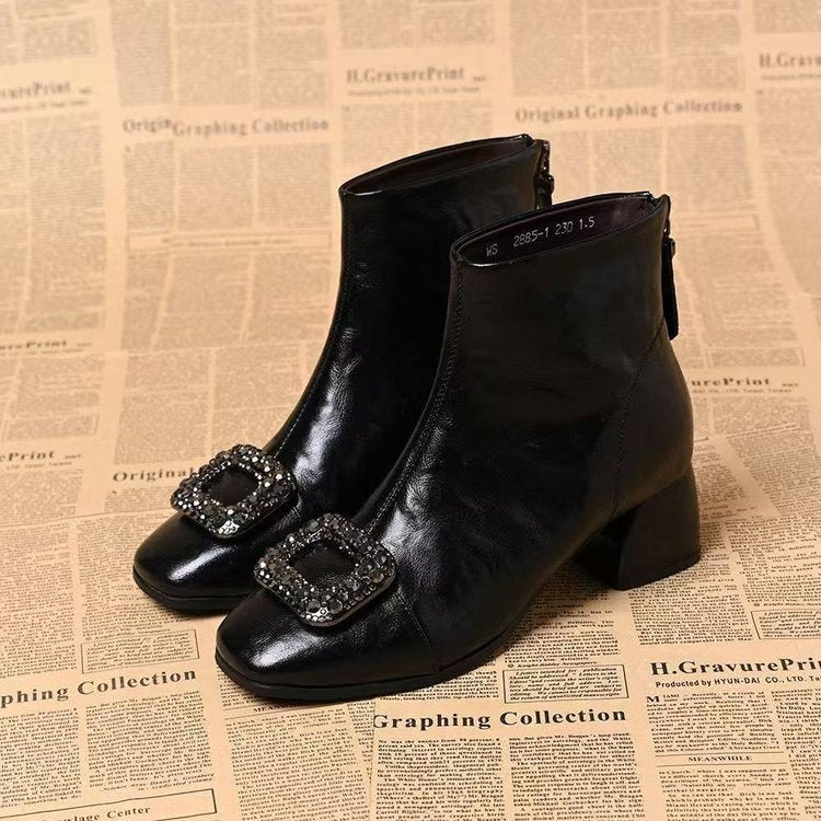Damen Elegante Stiefeletten mit Glitzer-Applikationen Echo Archiv