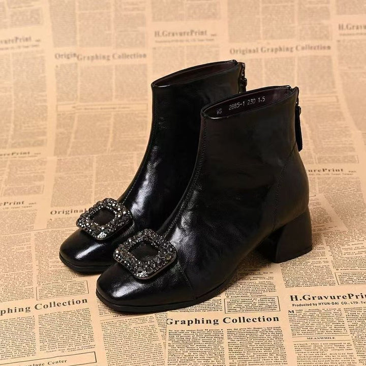 Damen Elegante Stiefeletten mit Glitzer-Applikationen Echo Archiv