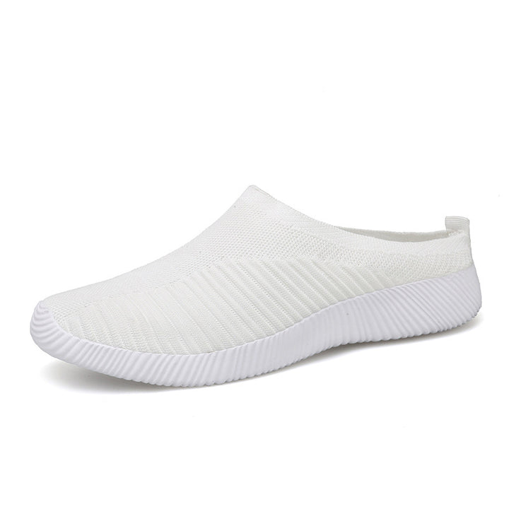 Damen nan ultraleichter Slip-On-Freizeitschuh mit nahtlosem Netzstrick, ergonomischer Fersenlasche und flexibler Wellenlaufsohle Echo Archiv