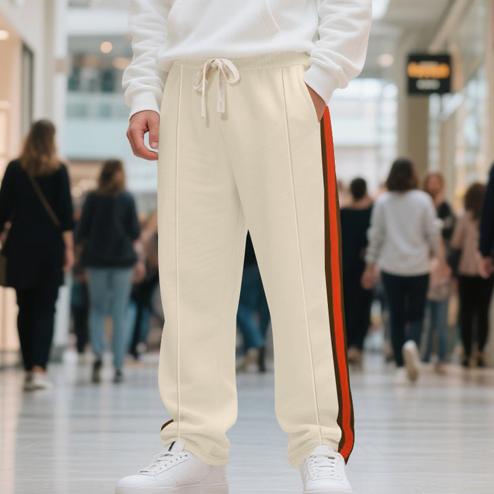 Herren bequeme Sporthose mit kontrastierenden Seitenstreifen und elastischem Bund Echoarchiv