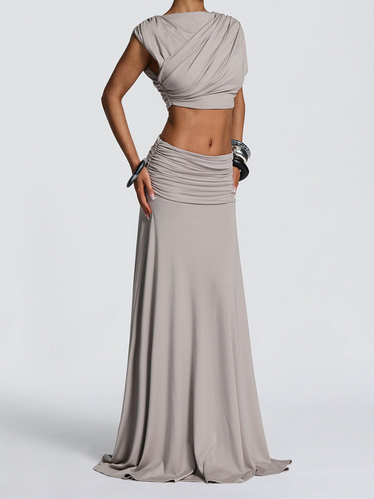 Damen Elegantes Wickelkleid mit raffinierten Drapierungen Echo Archiv