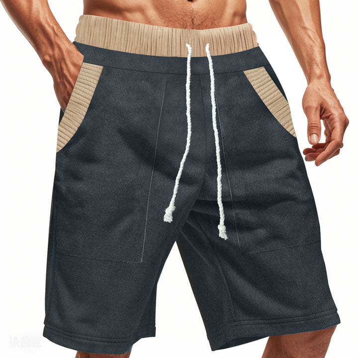 Herren lässige Shorts mit elastischem Bund und praktischen Seitentaschen Echoarchiv