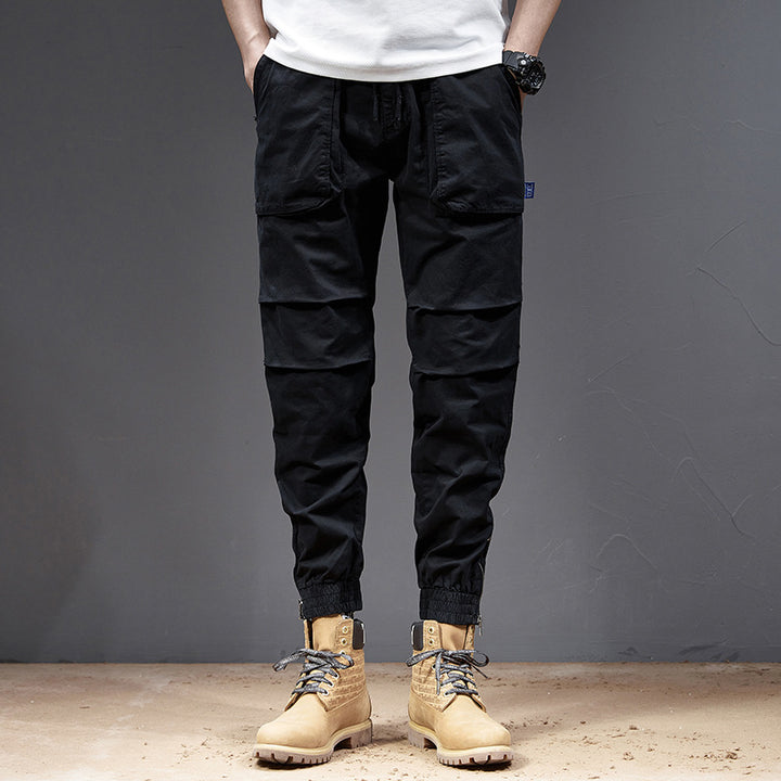 Herren Multifunktionale Cargo-Hose mit elastischem Bund und praktischen Seitentaschen Echoarchiv