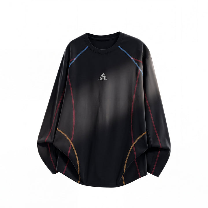 Unisex Weit geschnittenes Sweatshirt mit dekorativen Flatlock‑Nähten und Raglanärmeln Echo Archiv