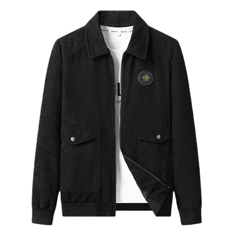 Herren Modische Jacke mit strukturiertem Stoff Echo Archiv