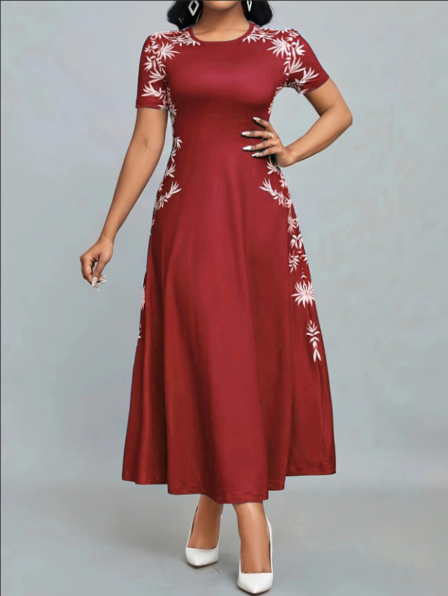 Damen Elegantes Maxikleid mit floralen Stickereien Echo Archiv