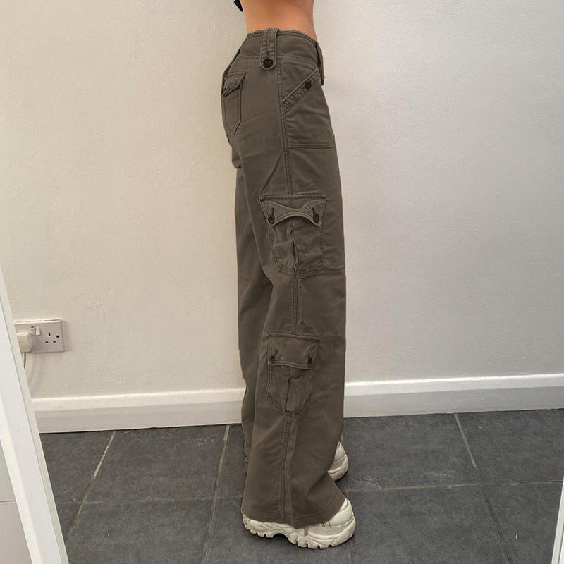 Damen Cargo-Hose mit praktischen Seitentaschen und lässigem Schnitt Echoarchiv