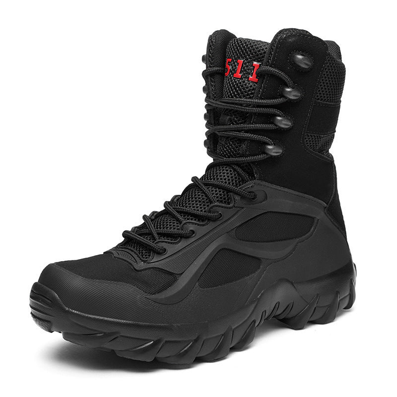 Herren Taktischer High-Top Einsatzstiefel mit robuster Trail-Profilsohle Echoarchiv