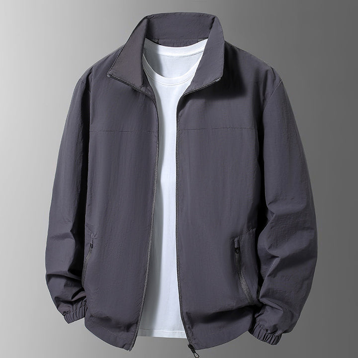Herren Leichte Übergangsjacke mit hohem Kragen und praktischen Taschen Echo Archiv