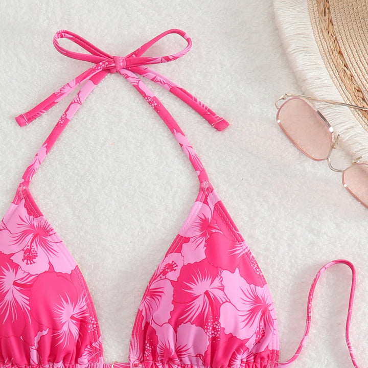 Damen Triangel-Bikini mit verspielten Floral-Details Echo Archiv
