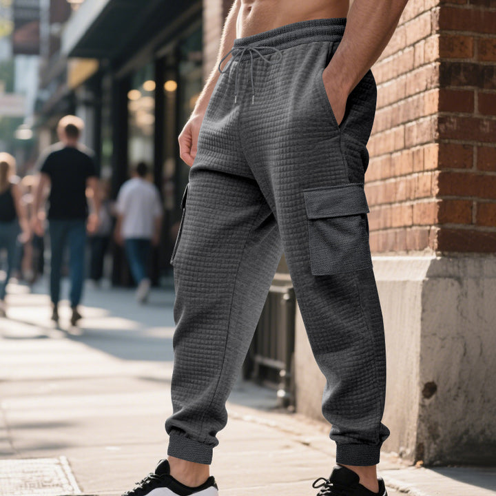 Herren lässige Cargo-Jogginghose mit elastischem Bund und praktischen Seitentaschen Echoarchiv