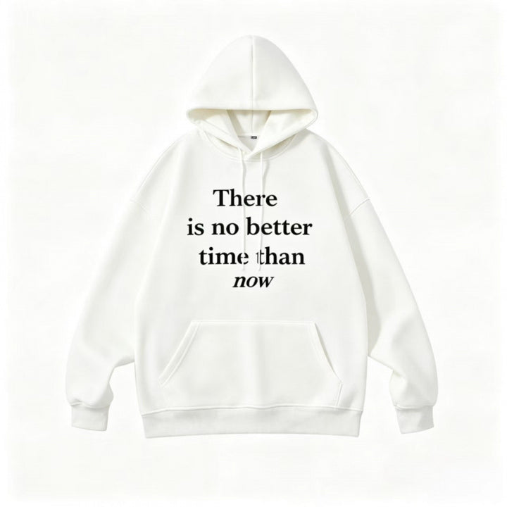 Unisex Oversize-Kapuzenpullover mit Statement-Print, French-Terry und Kängurutasche Echo Archiv
