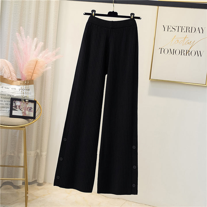 Damen Elegante und bequeme Rippstrickhose Echo Archiv