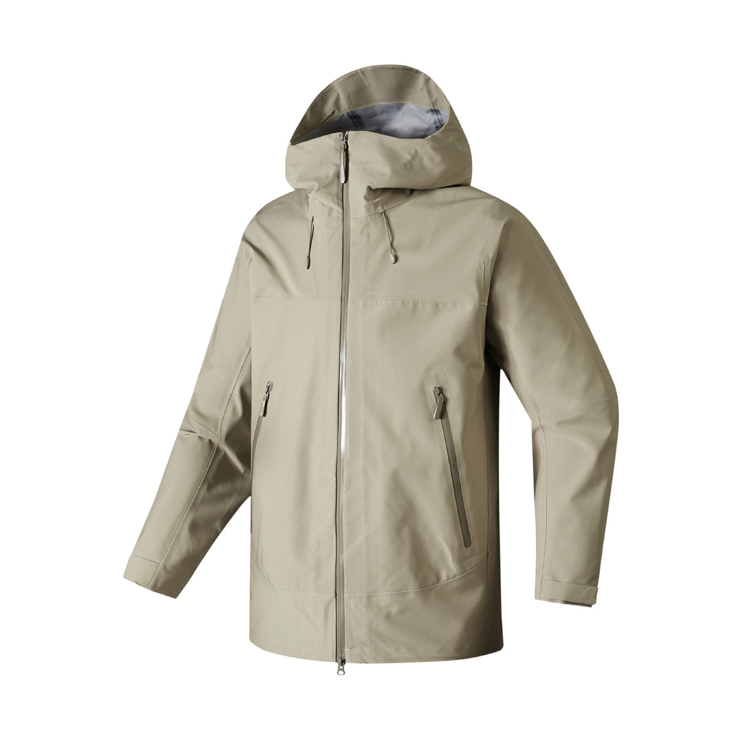 Herren wasserdichte Funktionsjacke mit verstellbarer Kapuze und praktischen Reißverschlusstaschen Echoarchiv