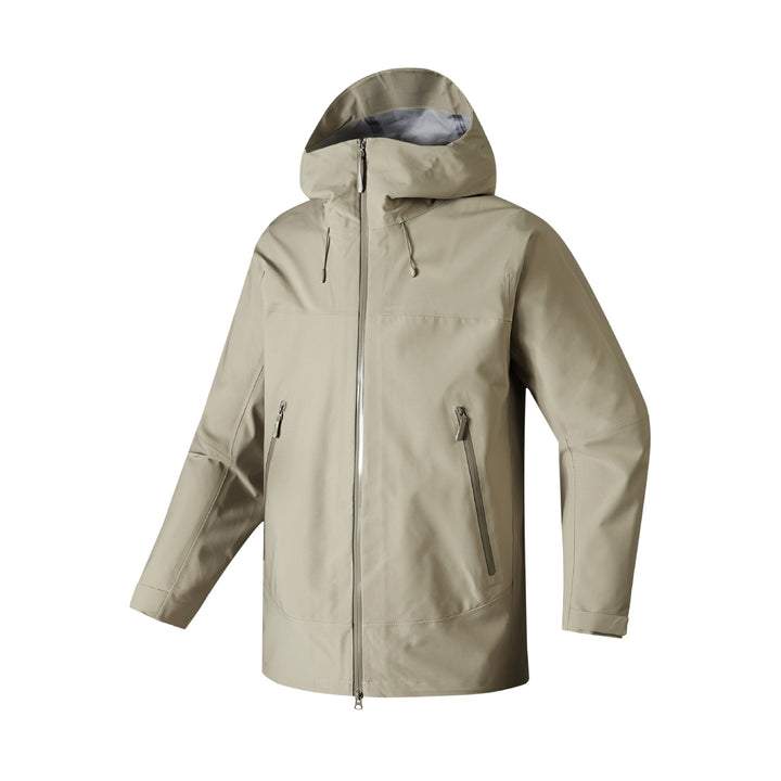 Herren wasserdichte Funktionsjacke mit verstellbarer Kapuze und praktischen Reißverschlusstaschen Echoarchiv