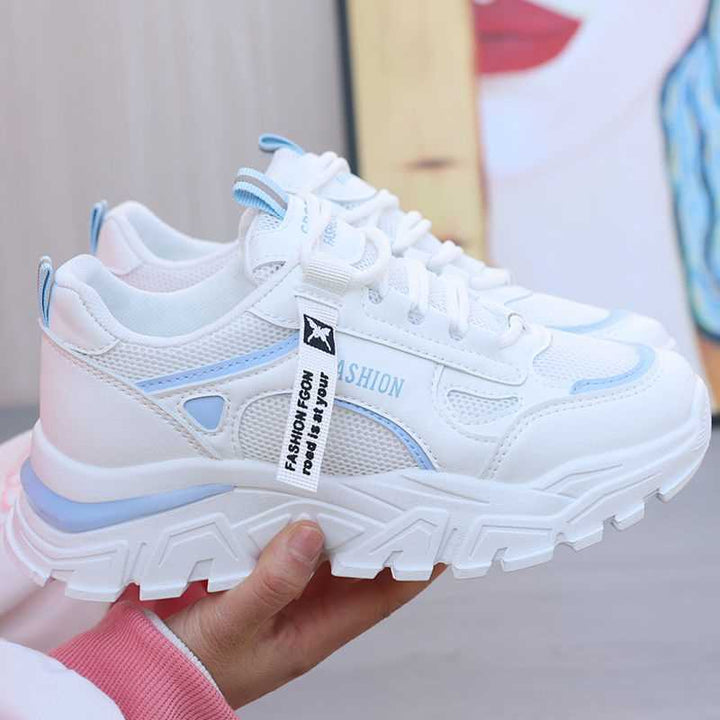 Damen modische Chunky Sneakers mit atmungsaktivem Mesh-Obermaterial und verstärkter Sohle Echo Archiv