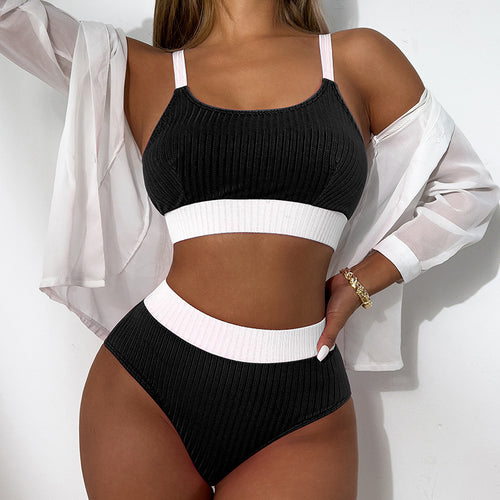 Damen Bikiniset mit Rippstruktur Echo Archiv