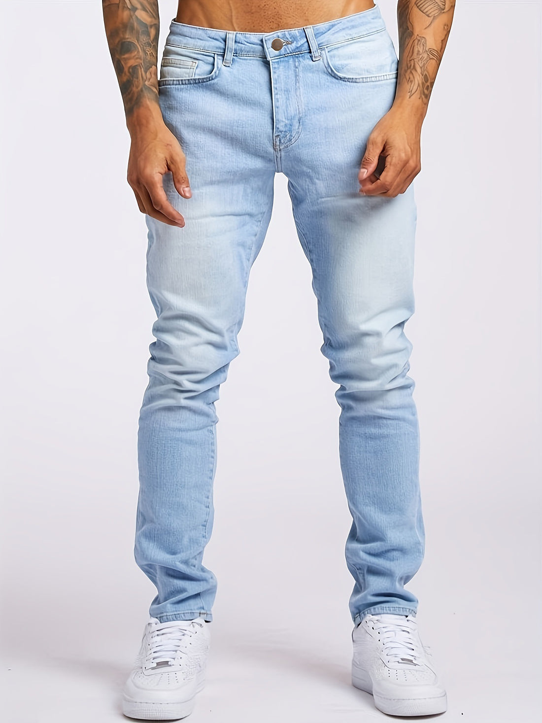Herren Slim-Fit Denimhose – Vardeno