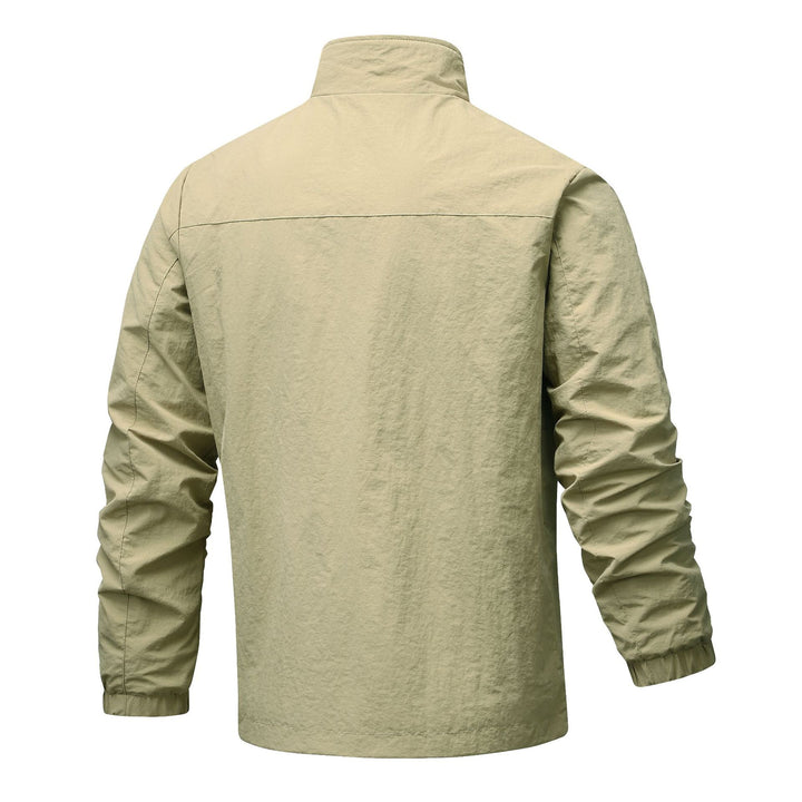 Herren leichte technische Windjacke mit Netzfutter, hohem Stehkragen und Reißverschlusstaschen Echo Archiv