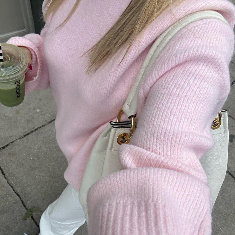 Damen lässiger Oversized Pullover aus hochwertiger Baumwolle Echoarchiv
