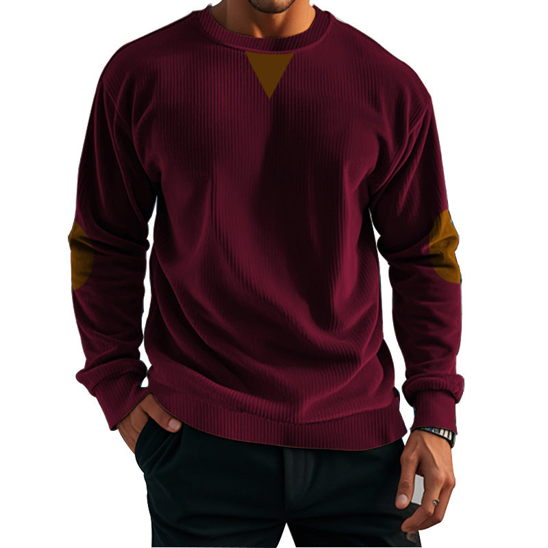 Herren komfortabler Fleece-Pullover mit Struktur Echoarchiv