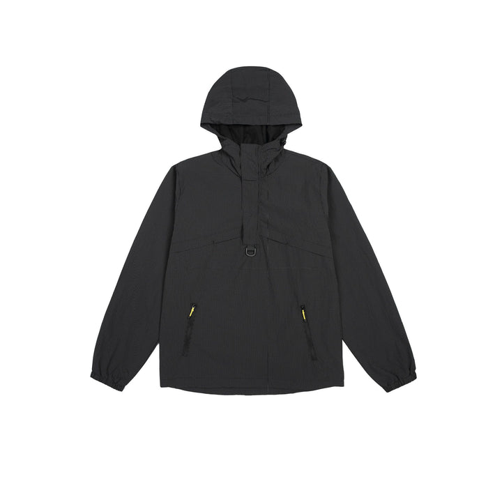 Herren Urbaner wasserabweisender Anorak-Pullover mit Kapuze und Fronttaschen Echoarchiv